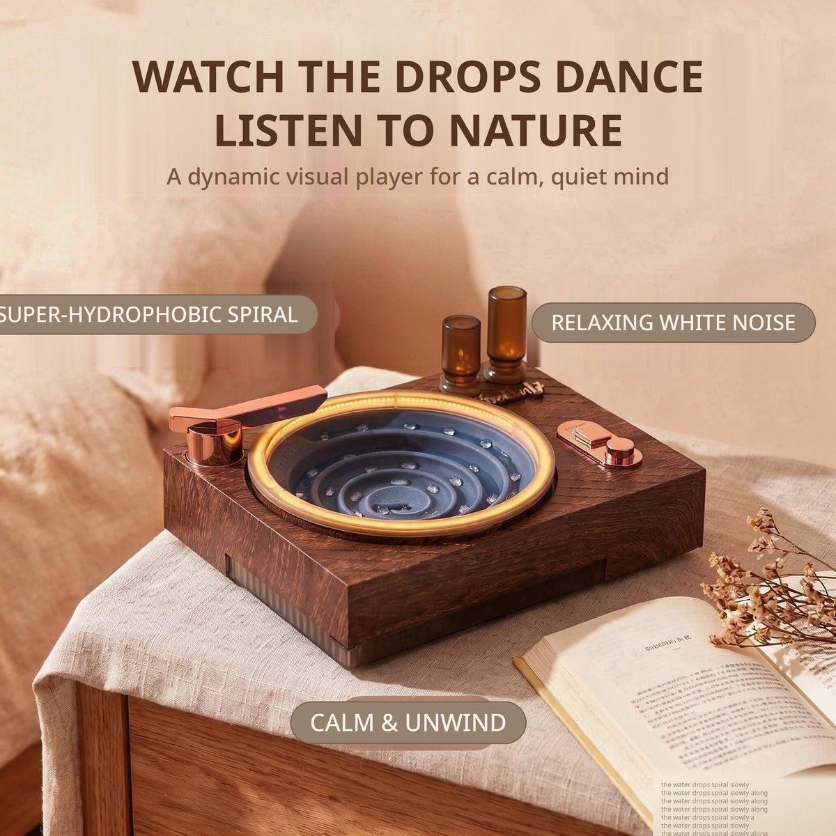 💯 Last day 49% OFF-Retro Water Drop Ambient Player💿