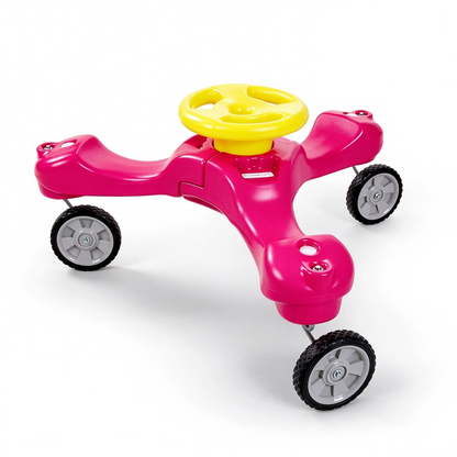 Boomerang Trike Kids 3-Wheel Wiggle Ride On Toy, No Pedal Sliding Trike with Steering Wheel