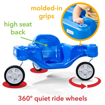 Boomerang Trike Kids 3-Wheel Wiggle Ride On Toy, No Pedal Sliding Trike with Steering Wheel