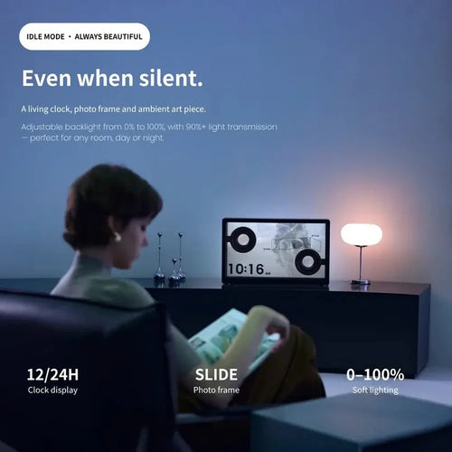🎼 Transparent Glass Floating Lyrics Smart Speaker | Bluetooth WiFi Hi-Fi Audio with Visual Music Display for Modern Home Decor