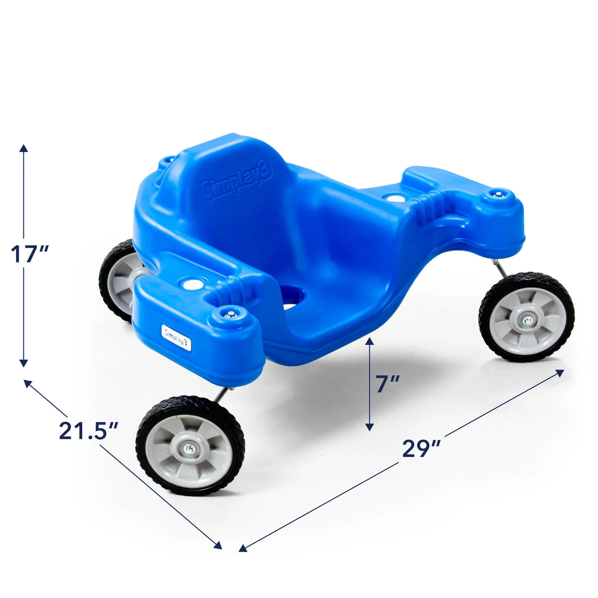 Boomerang Trike Kids 3-Wheel Wiggle Ride On Toy, No Pedal Sliding Trike with Steering Wheel