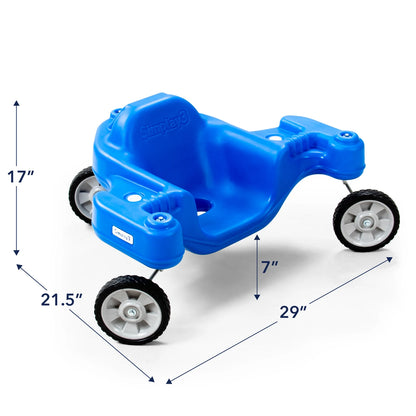 Boomerang Trike Kids 3-Wheel Wiggle Ride On Toy, No Pedal Sliding Trike with Steering Wheel