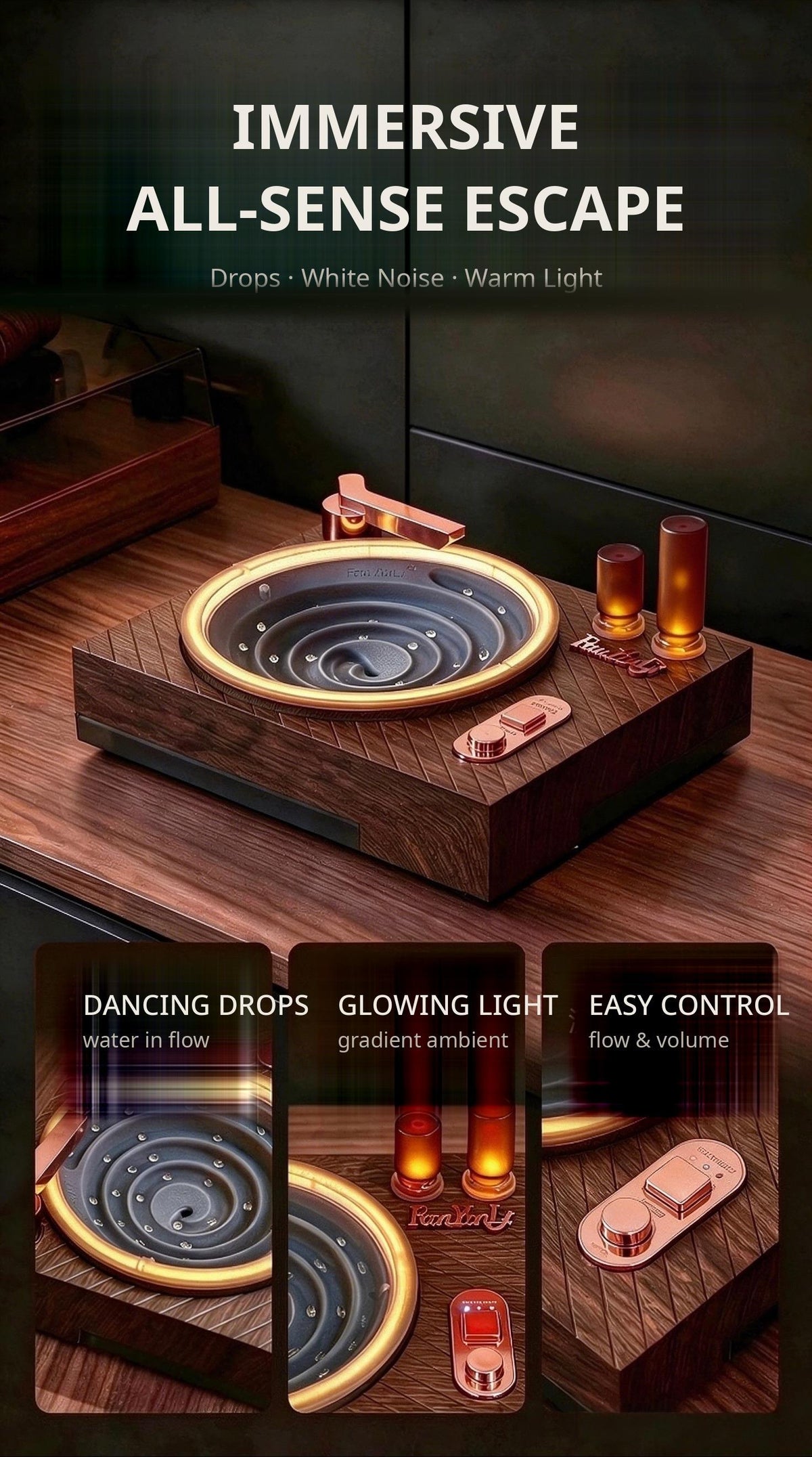 💯 Last day 49% OFF-Retro Water Drop Ambient Player💿
