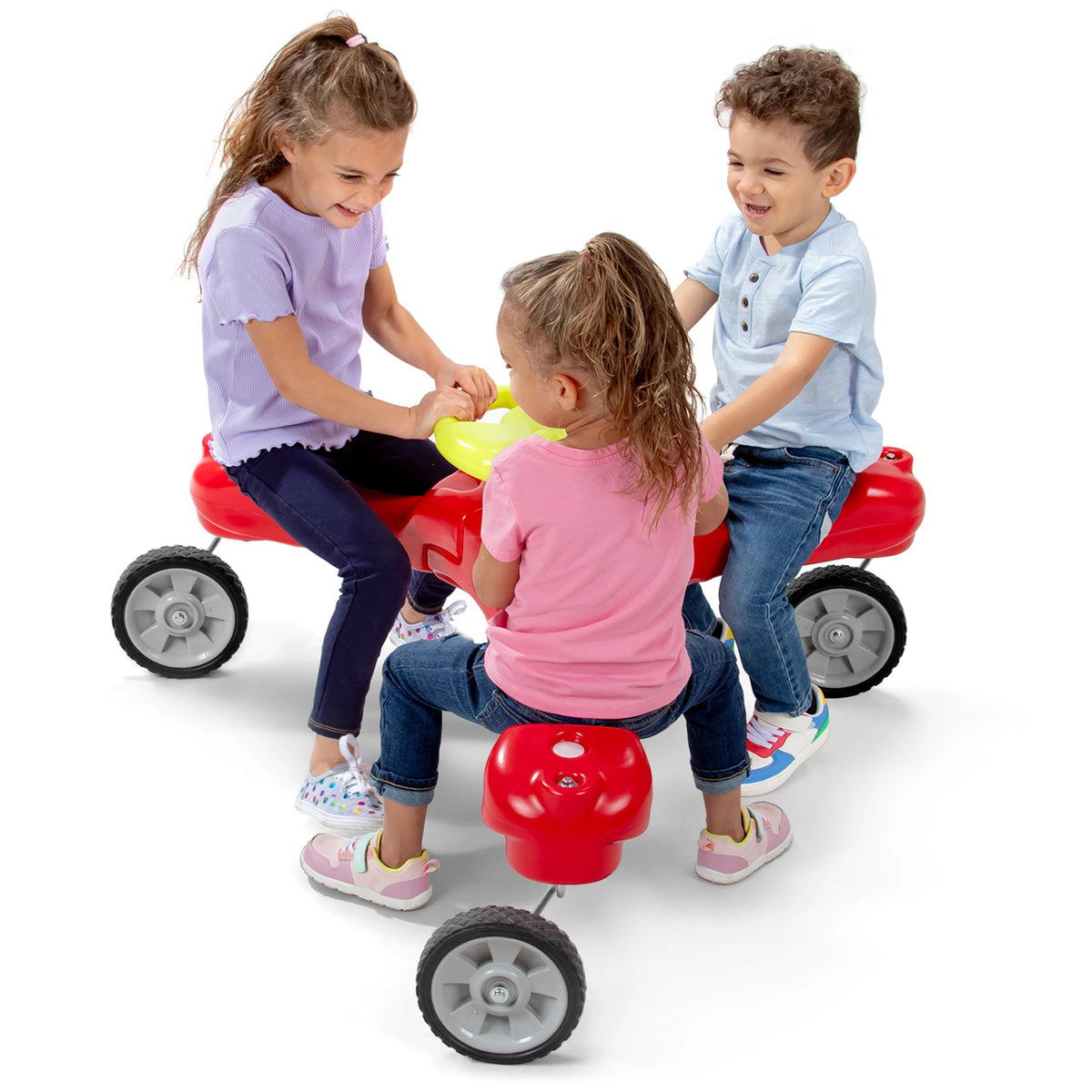 Boomerang Trike Kids 3-Wheel Wiggle Ride On Toy, No Pedal Sliding Trike with Steering Wheel