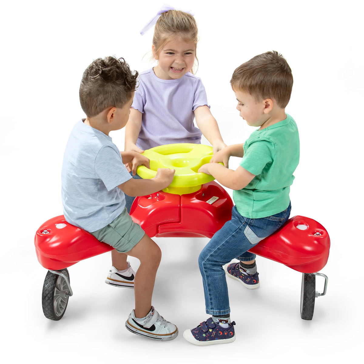 Boomerang Trike Kids 3-Wheel Wiggle Ride On Toy, No Pedal Sliding Trike with Steering Wheel